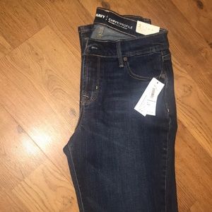 Dark denim mid rise curvy jeans